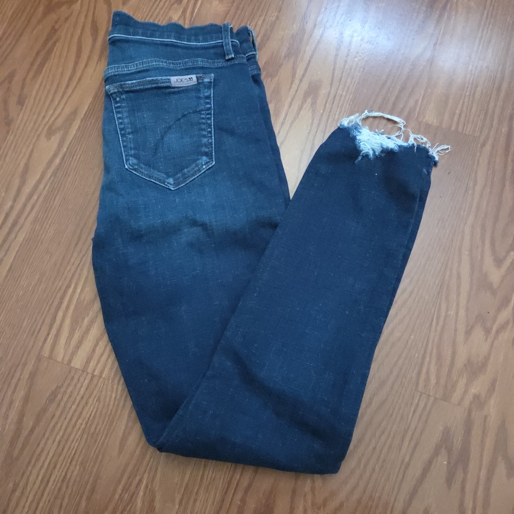 Joe's Jean Women's Dark‎ Blue Raw Hem Skinny Size 27